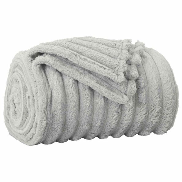 vidaXL Deka Sivá 150 x 130 cm Flís – Obrázok 2