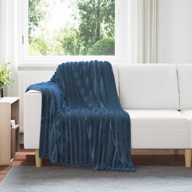42016837_1.jpg vidaXL Deka Námornícka modrá 150 x 130 cm Flís – Obrázok 1