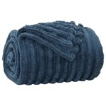 vidaXL Deka Námornícka modrá 150 x 130 cm Flís – Obrázok 2