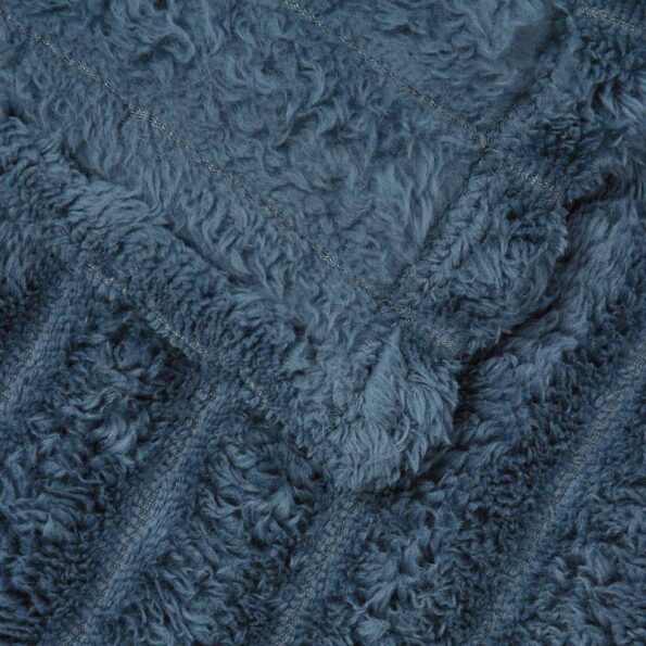 vidaXL Deka Námornícka modrá 240 x 220 cm Flís – Obrázok 5