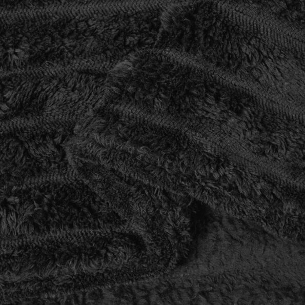 vidaXL Deka Čierna 270 x 240 cm Flís – Obrázok 6