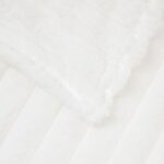 vidaXL Deka Biela 240 x 220 cm Flís – Obrázok 3