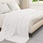 vidaXL Deka Biela 270 x 240 cm Flís – Obrázok 3