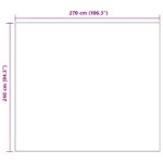 vidaXL Deka Biela 270 x 240 cm Flís – Obrázok 9
