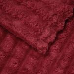 vidaXL Deka Bordeaux červená 200 x 150 cm Flís – Obrázok 5