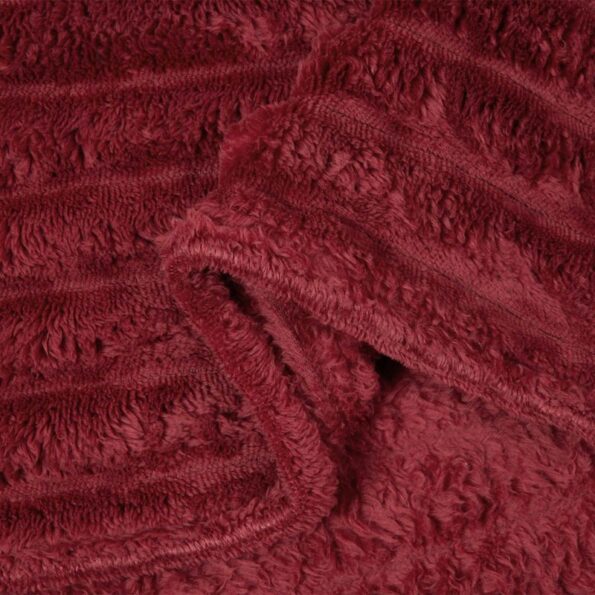 vidaXL Deka Bordeaux červená 200 x 150 cm Flís – Obrázok 6