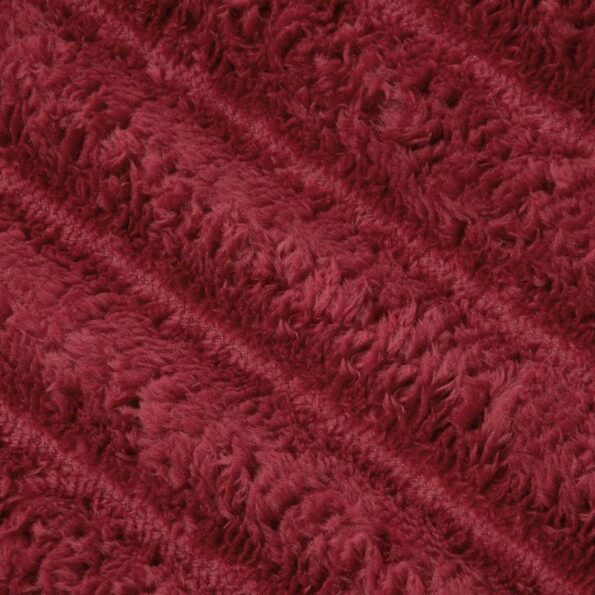 vidaXL Deka Bordeaux červená 270 x 240 cm Flís – Obrázok 5