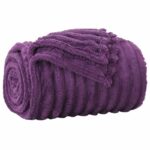 vidaXL Deka Fialová 200 x 150 cm Flís – Obrázok 2