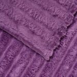 vidaXL Deka Fialová 200 x 150 cm Flís – Obrázok 5