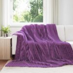 vidaXL Deka Fialová 270 x 240 cm Flís