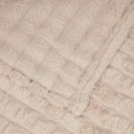 vidaXL Deka Béžová 270 x 240 cm Flís – Obrázok 5