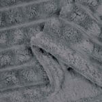 vidaXL Deka Tmavo šedá 150 x 130 cm Flís – Obrázok 6