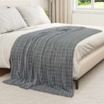 vidaXL Deka Tmavo šedá 200 x 150 cm Flís – Obrázok 3