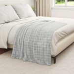 vidaXL Deka Sivá 150 x 130 cm Flís – Obrázok 3