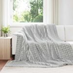 vidaXL Deka Sivá 240 x 220 cm Flís