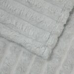 vidaXL Deka Sivá 240 x 220 cm Flís – Obrázok 5