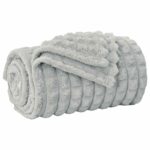 vidaXL Deka Sivá 270 x 240 cm Flís – Obrázok 8