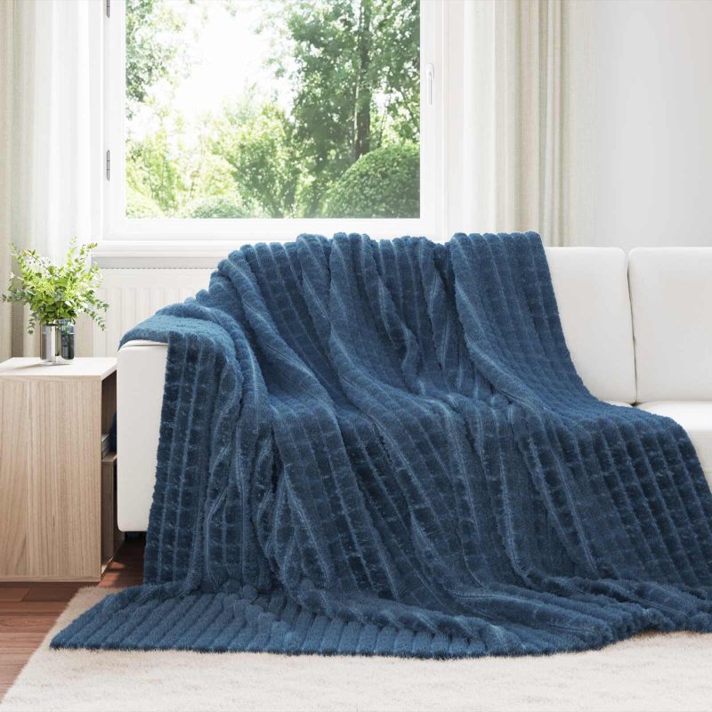 42016927_1.jpg vidaXL Deka Námornícka modrá 240 x 220 cm Flís – Obrázok 1