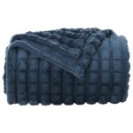 vidaXL Deka Námornícka modrá 240 x 220 cm Flís – Obrázok 4
