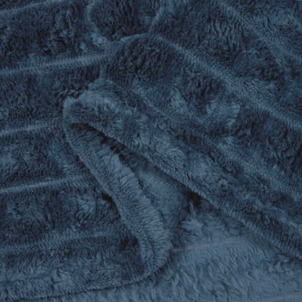 vidaXL Deka Námornícka modrá 240 x 220 cm Flís – Obrázok 6