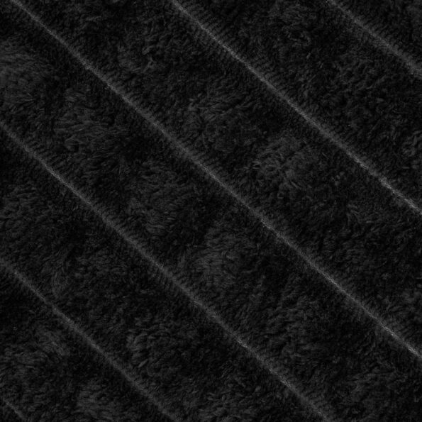 vidaXL Deka Čierna 240 x 220 cm Flís – Obrázok 6
