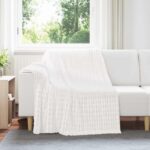 vidaXL Deka Biela 200 x 150 cm Flís