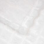vidaXL Deka Biela 240 x 220 cm Flís – Obrázok 4