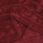 vidaXL Deka Bordeaux červená 240 x 220 cm Flís – Obrázok 5