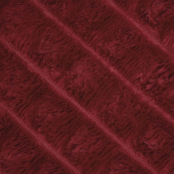 vidaXL Deka Bordeaux červená 240 x 220 cm Flís – Obrázok 6
