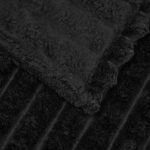 vidaXL Prikrývky na hodenie 6 pcs Čierna 270 x 240 cm Flís – Obrázok 4