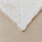 vidaXL Deka Béžová 240 x 270 cm Flís – Obrázok 4