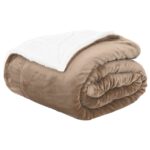 vidaXL Deka ťavová 150 x 200 cm Flís – Obrázok 2
