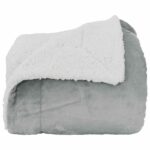 vidaXL Deka Sivá 240 x 270 cm Flís – Obrázok 4