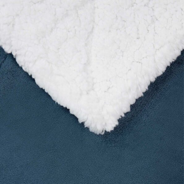 vidaXL Deka Námornícka modrá 130 x 150 cm Flís – Obrázok 4