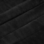 vidaXL Deka Čierna 130 x 150 cm Flís – Obrázok 6