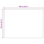 vidaXL Deka Bordeaux červená 130 x 150 cm Flís – Obrázok 9
