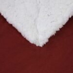 vidaXL Deka Bordeaux červená 150 x 200 cm Flís – Obrázok 5