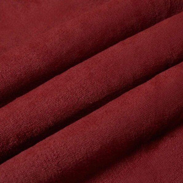 vidaXL Deka Bordeaux červená 150 x 200 cm Flís – Obrázok 8
