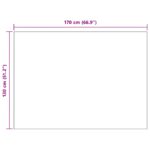 vidaXL Deka Tmavo šedá 170 x 130 cm Flís – Obrázok 7