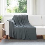 vidaXL Deka Tmavo šedá 200 x 150 cm Flís