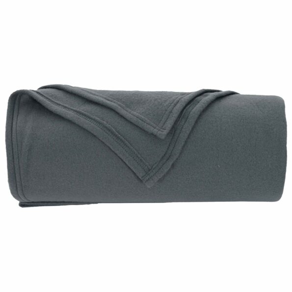 vidaXL Deka Tmavo šedá 200 x 150 cm Flís – Obrázok 4