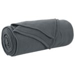 vidaXL Deka Tmavo šedá 240 x 220 cm Flís – Obrázok 2