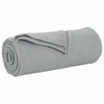 vidaXL Deka Sivá 240 x 220 cm Flís – Obrázok 2