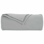 vidaXL Deka Sivá 240 x 220 cm Flís – Obrázok 4