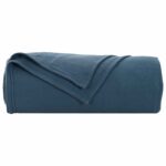 vidaXL Deka Námornícka modrá 170 x 130 cm Flís – Obrázok 8