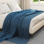 vidaXL Deka Námornícka modrá 270 x 240 cm Flís – Obrázok 7