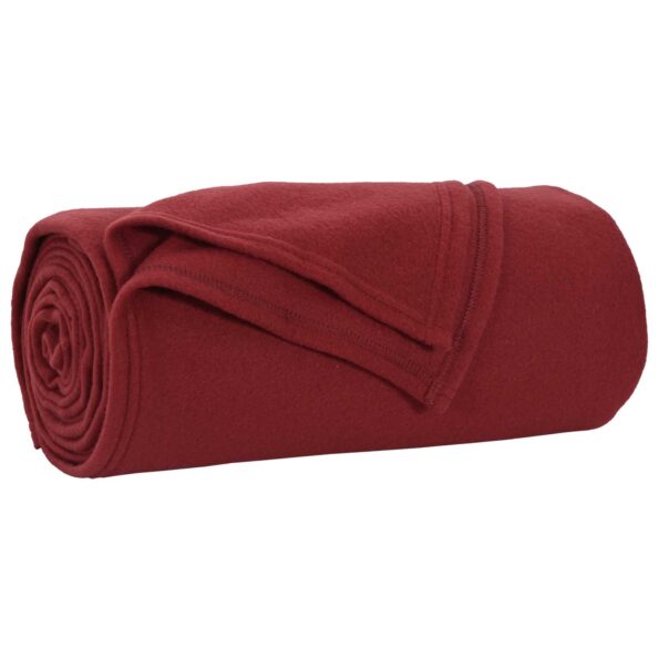 vidaXL Deka Bordeaux červená 200 x 150 cm Flís – Obrázok 2