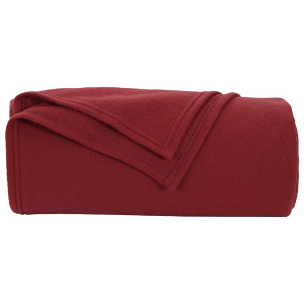 vidaXL Deka Bordeaux červená 200 x 150 cm Flís – Obrázok 4
