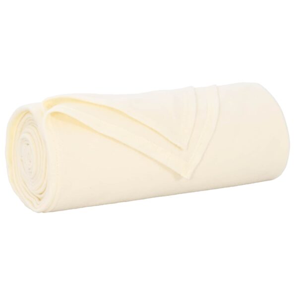 vidaXL Deka Krémová 170 x 130 cm Flís – Obrázok 2