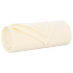 vidaXL Deka Krémová 200 x 150 cm Flís – Obrázok 2